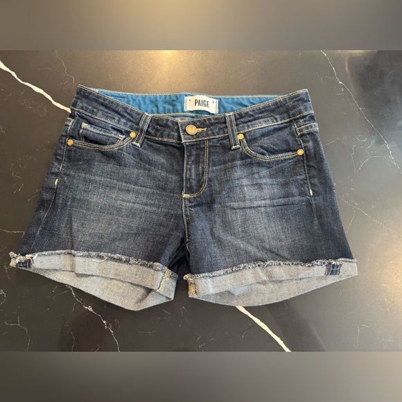PAIGE Pants - PAIGE Classic‎ Blue Denim Shorts